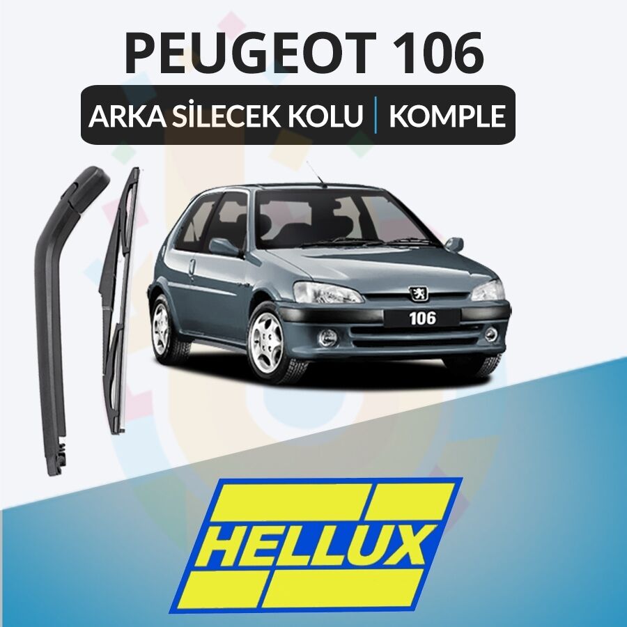 Peugeot 106 (S2) 1996-2005 Komple Arka Silecek Kolu Ve Süpürgesi