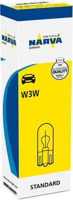NARVA AMPUL 12V 3W BÜYÜK DİPSİZ W3W 10 ADET