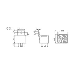 Bosch Mini Röle 12V 30AH 5 Uçlu Saplı 0332019150