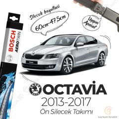 Bosch Aerotwin Muz Silecek Takımı Skoda Octavia 2013-2017 ile uyumlu