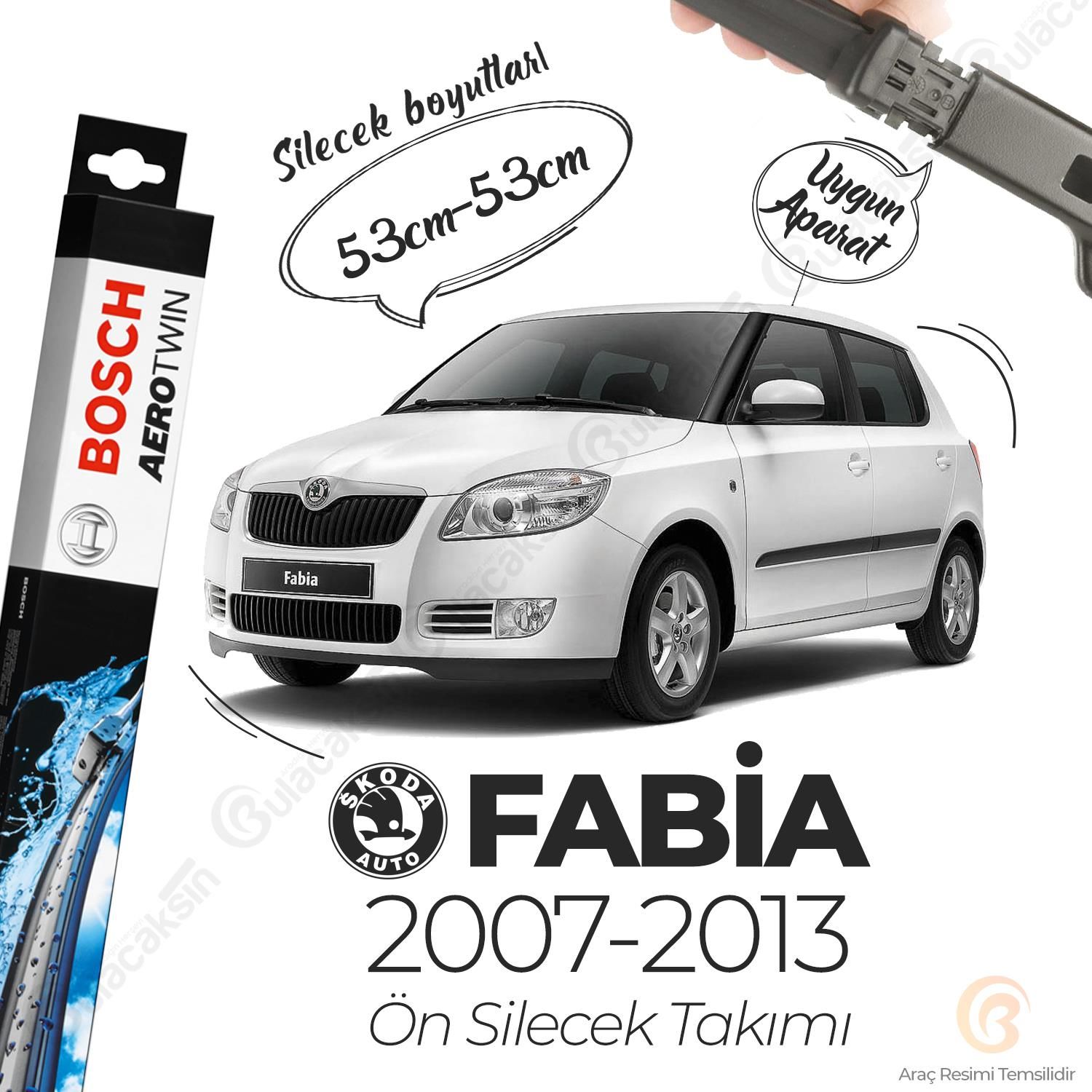 Skoda Fabia Muz Silecek Takımı (2007-2013) Bosch Aerotwin
