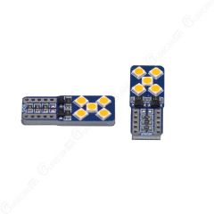 T10 W5W 12V Dipsiz 10 Led 2'li Paket - Turuncu Işık