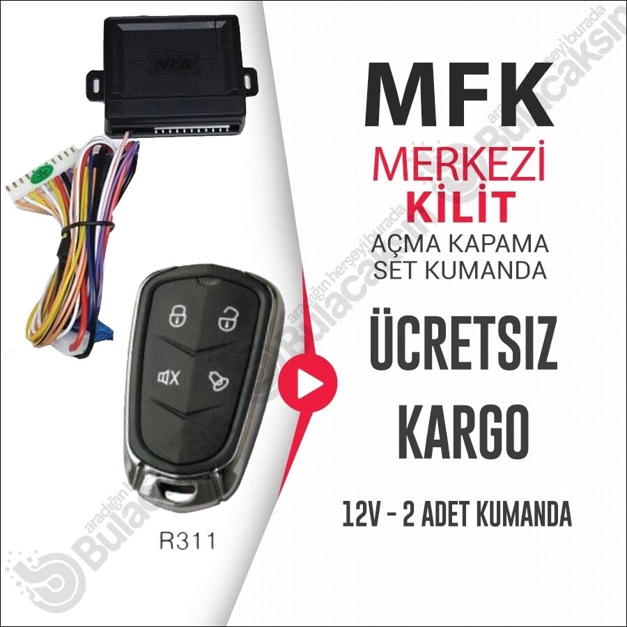 Mfk Merkezi Kilit İçin Açma Kapama Kumanda Seti R-311