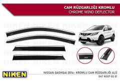 Niken Kromlu Cam Rüzgarlığı Nissan Qashqai J11 2014-2021 ile uyumlu