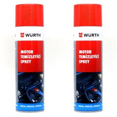 2X Würth Motor Temizleyici Sprey 500 ml (Su Gerekmez)