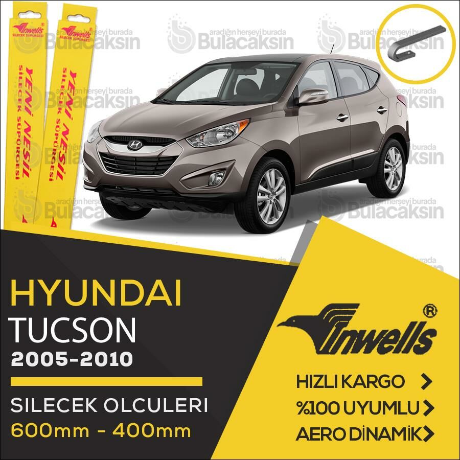 Hyundai Tucson Muz Silecek Takımı (2005-2010) İnwells