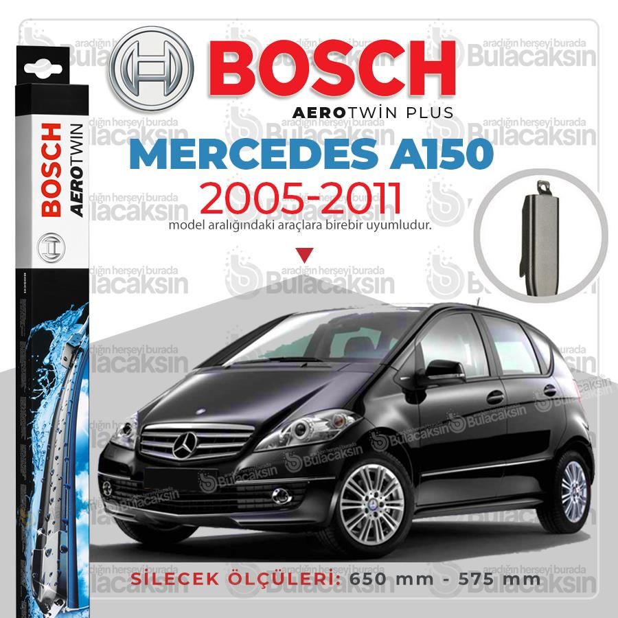 Bosch Aerotwin Muz Silecek Takımı Mercedes A150 W169 2005-2011 ile uyumlu