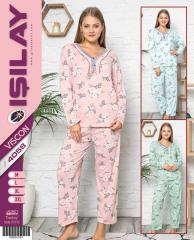 Işılay 4058 Viskon Kadın Pijama Takımı