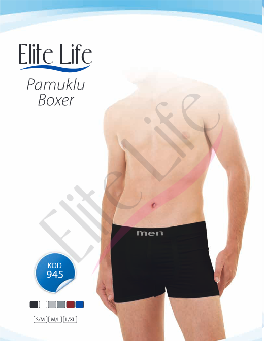 Elite Life Erkek Pamuklu Boxer