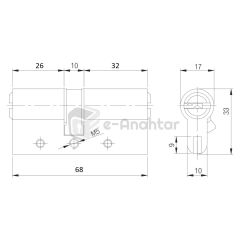 Kale Çelik Takviyeli Bilyalı Silindir 68 mm Nikel 164 DBNE