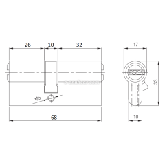 Yuma Bilyalı Barel 68 mm Saten B68BS