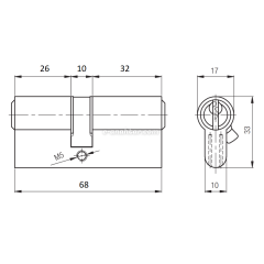 Kale Standart Silindir 68 mm Nikel 164 GNC