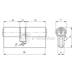 Kale Sistem Silindir 68 mm Nikel 164 SNC