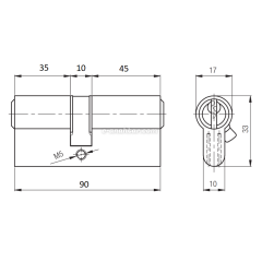 Block Cerman Barel 90mm 090ASC