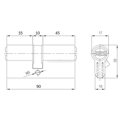 Kale Bilyalı Silindir 90 mm Nikel 164 BNE