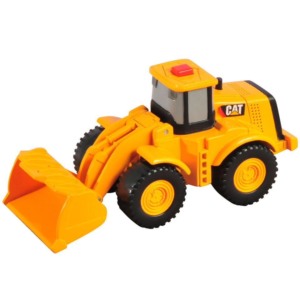 Cat Flash Rides Sesli Ve Işıklı İş Wheel Loader Makinası