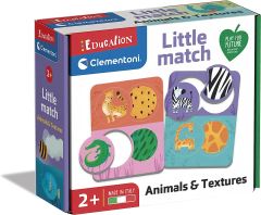 Clementoni Little Match Puzzle - Hayvanlar ve Dokular