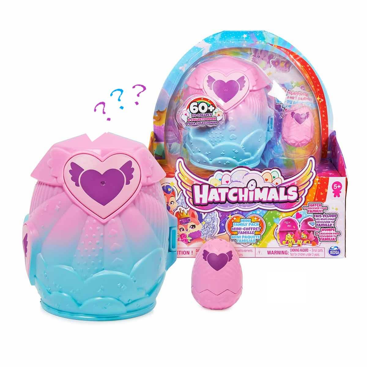 Hatchimals Biriktirebilir 3 Karakterli Aile Paketi Ev Oyun Seti