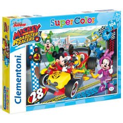 Clementoni 104 Parça Mickey and The Roadster Racers Puzzle