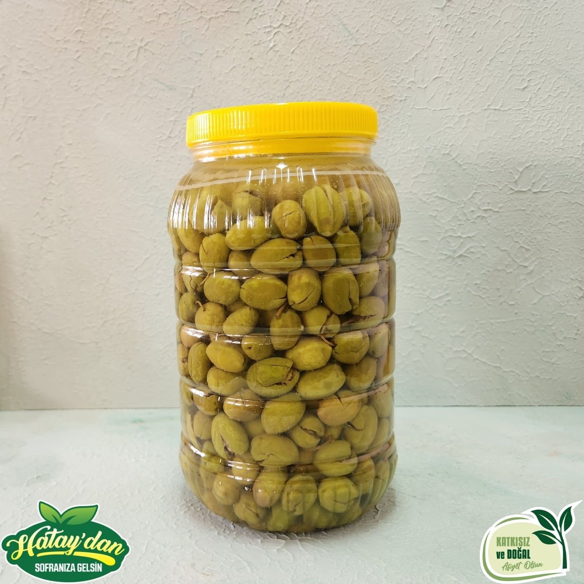 Yeşil Zeytin 2 Kg (Kırma -Tatlanmış)
