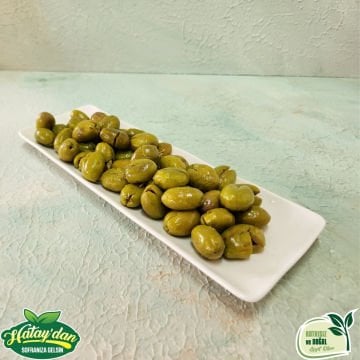 Yeşil Zeytin 2 Kg (Kırma -Tatlanmış)