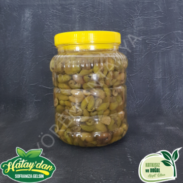 Çekirdeksiz Yeşil Zeytin 1.2 Kg (Tatlanmış)