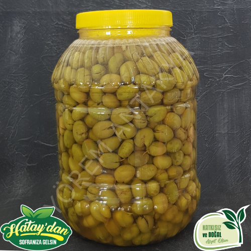 Yeşil Zeytin 3 Kg. (Kırma -Tatlanmış)(Yeni Mahsul)