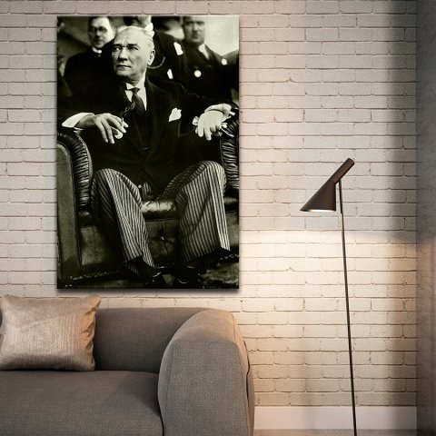 Atatürk Portresi Kanvas Tablo 60x90 Cm.