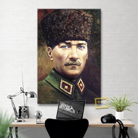 Atatürk Portresi Kanvas Tablo 50x75 Cm.