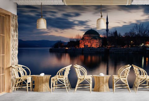 Gölyazı Bursa Oturma Odası, Cafe Duvar Kağıdı