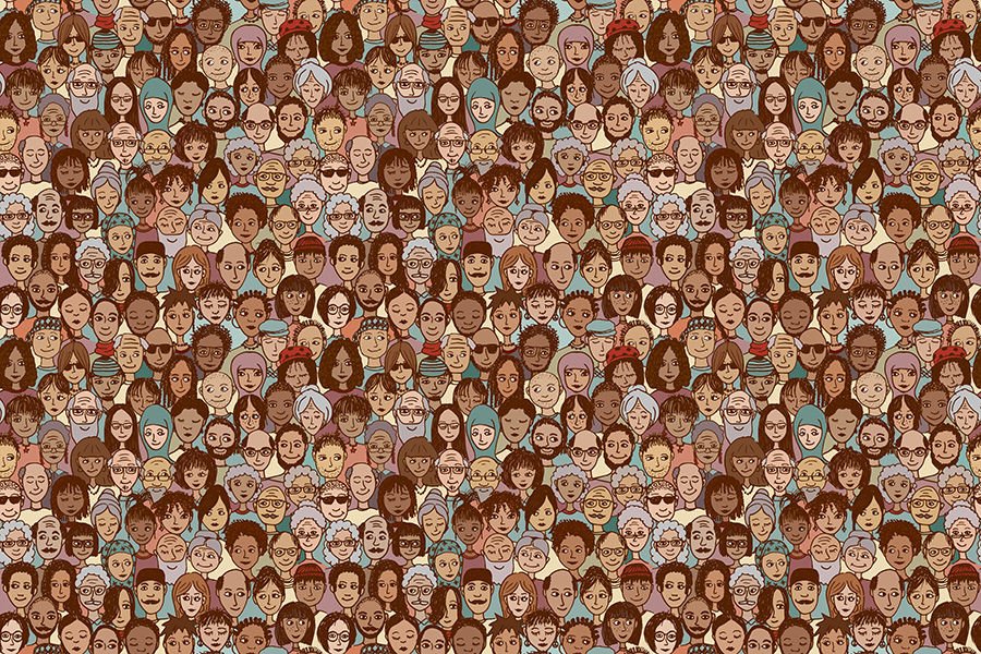 Etnik İnsan Portreleri Duvar Kağıdı