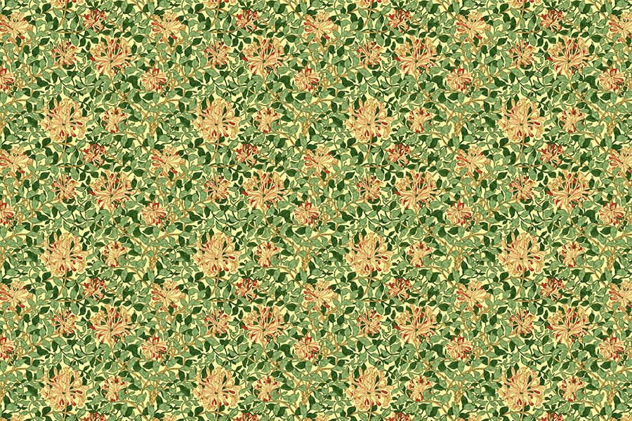 William Morris Sergisi Eski Yeşil Yapraklar Poster Duvar Kağıdı, Yatak Odası Duvar Kağıdı