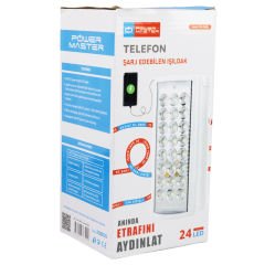 24 Ledli Çok Fonksiyonlu Işıldak