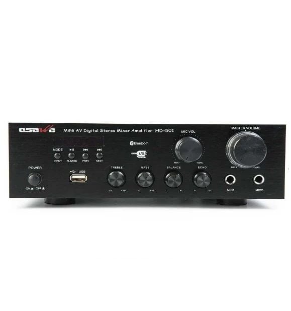 Osawa HD-501U 40W Stereo 2 Mikrofon Girişli Amfi