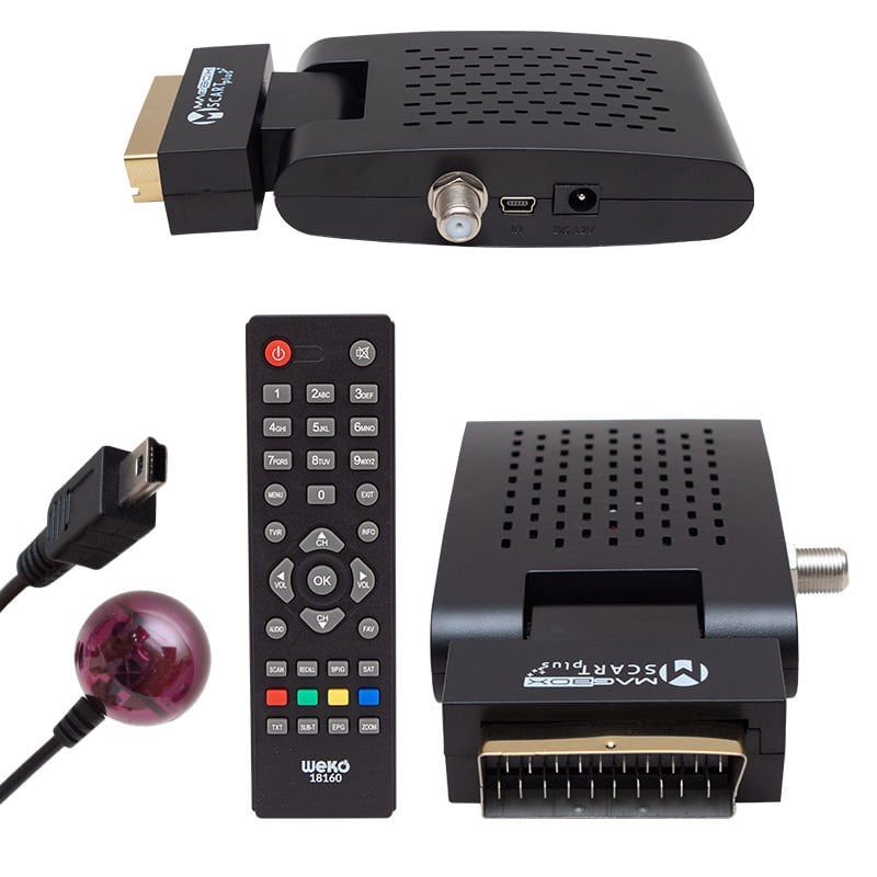 Scart Girişli Mini SD Uydu Alıcısı