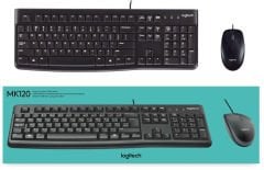 Logitech MK120 Kablolu Klavye Mouse Set Q TR