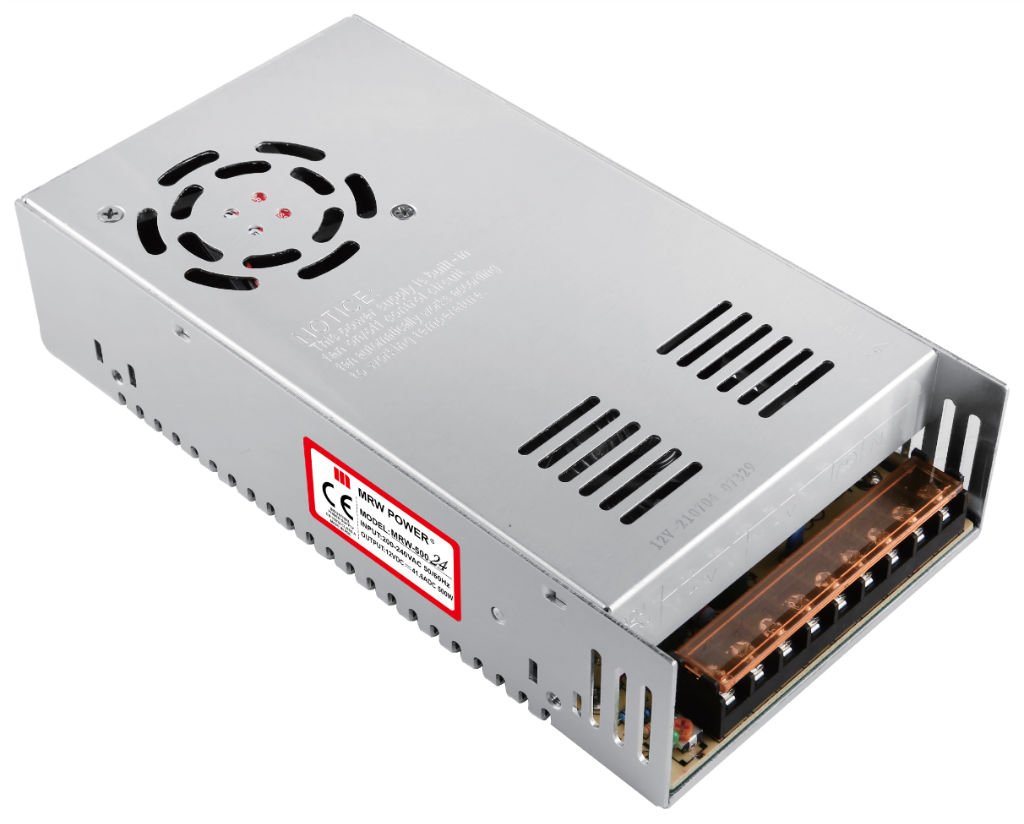 24 Volt 20 Amper Metal Kasa Adaptör - Mervesan MRW-500-24