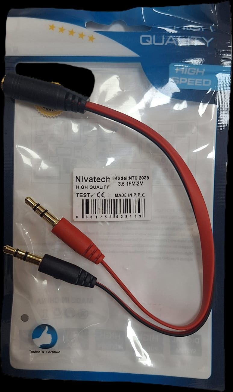 NTC-2039 Erkek İkili 3.5MM Stereo