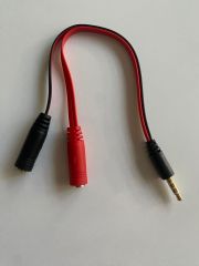 NTC-2038 Dişi İkili - Erkek Tekli Stereo Kablo