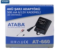 AT-660 6-12Volt 500mA Akü Şarj Cihazı