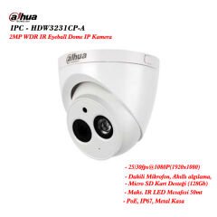 IPC-HDW3231CP-A 2MP WDR IR Eyeball Dome IP Kamera