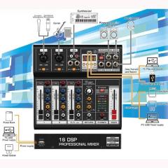 KT-P4 4 Kanal Deck-Mikser