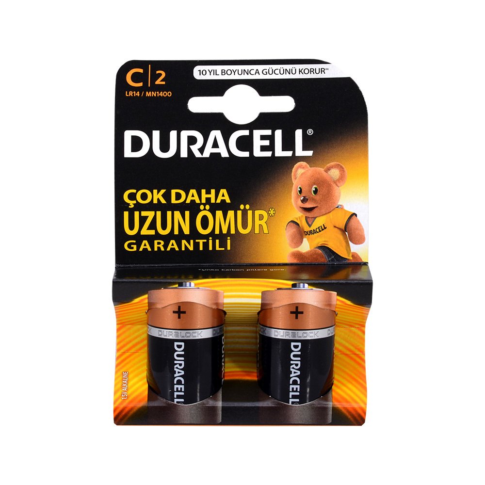 Duracell C Orta Pil 2li