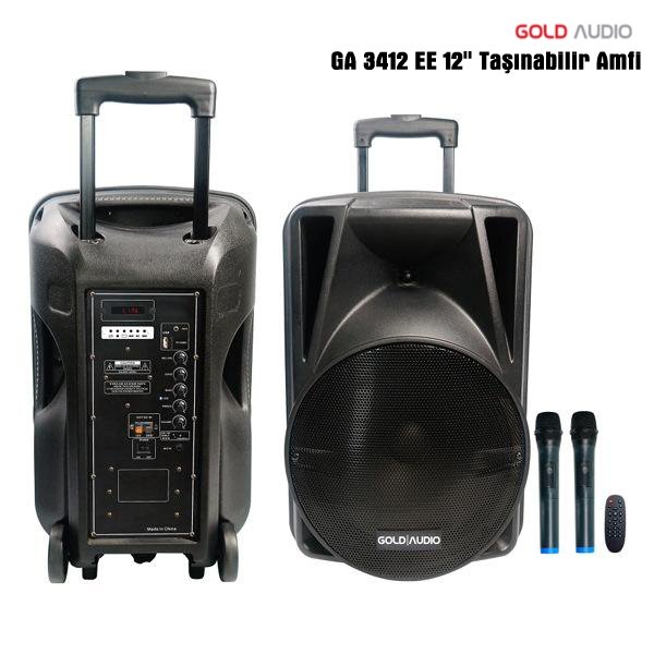 GA 3412 EE 12'' Taşınabilir Amfi - El+El - Gold Audio