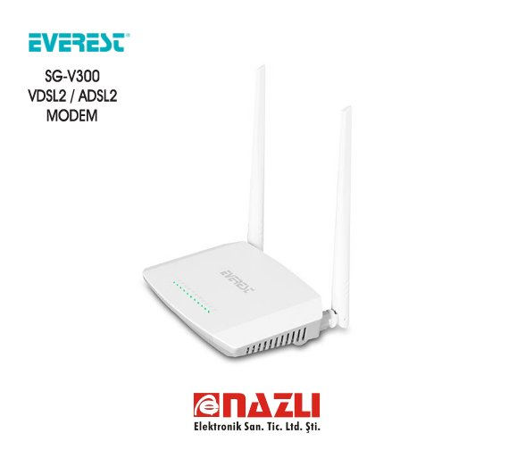 Everest SG-V300 Router 64MB SDRAM 11N VDSL2/ADSL2+ Modem