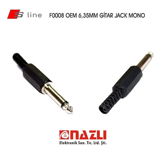 F0008 OEM 6,35MM GİTAR JACK MONO