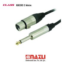 KB2205 5mt XLR Dişi - Gitar Kablo - Class