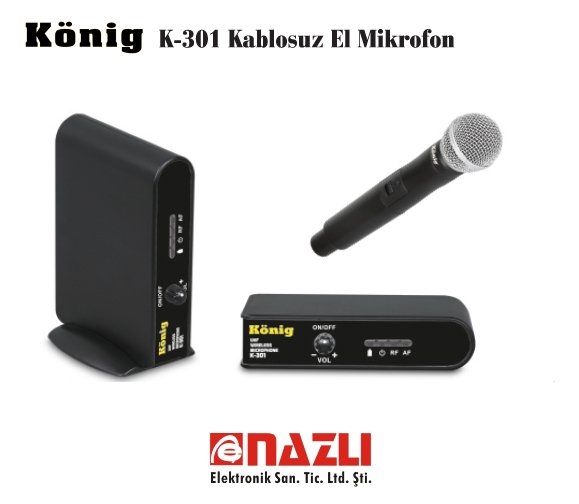 K-301E Kablosuz El Mikrofon