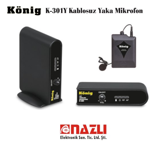 K-301Y Kablosuz Yaka Mikrofon