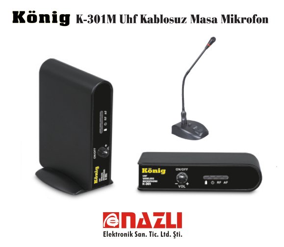 K-301M Kablosuz Masa Mikrofon